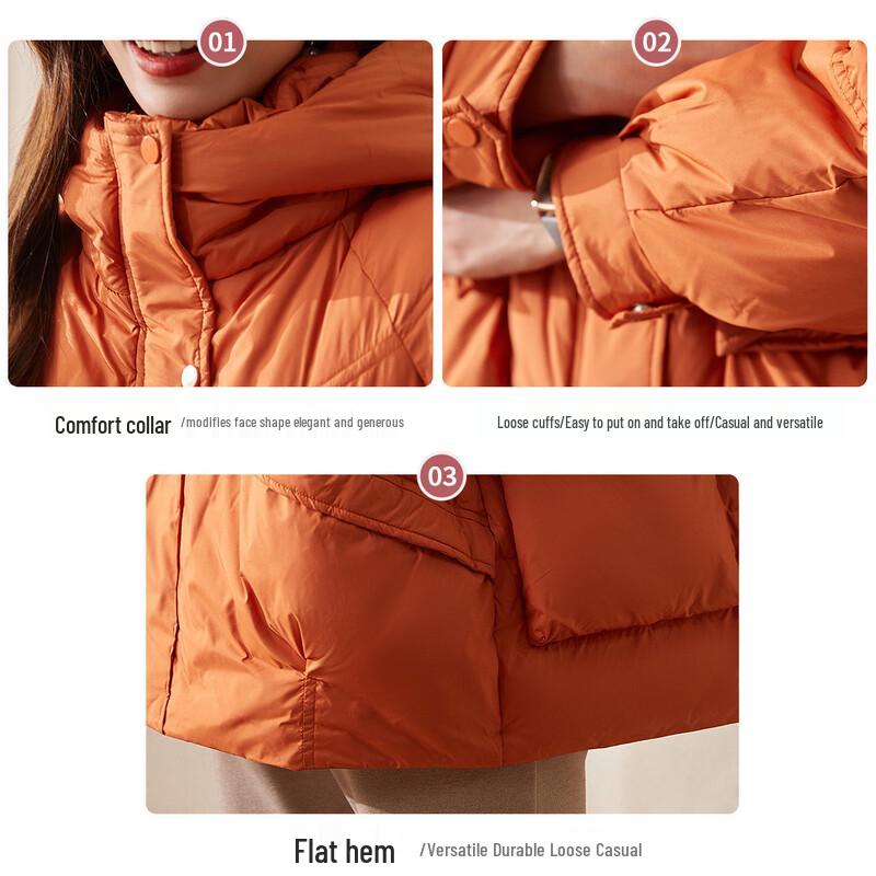 Jianhu Women's 2025 Winter 90% Duck Down Jacket