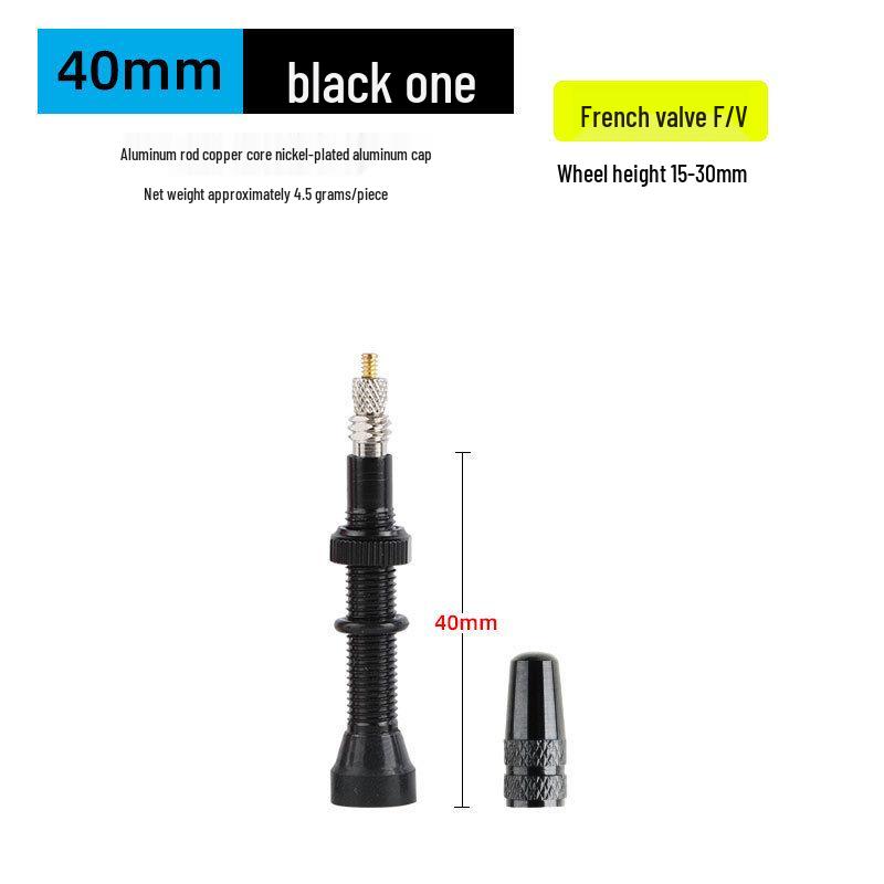 

Deemount Aluminum Alloy Colored Valve Stem for Mountain Bike Inner Tubes – French 40/60/80mm Single