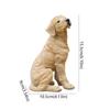 Resin Crafts Small Dog Statue Handmade Puppy Statue  Home Office Desk Decoration