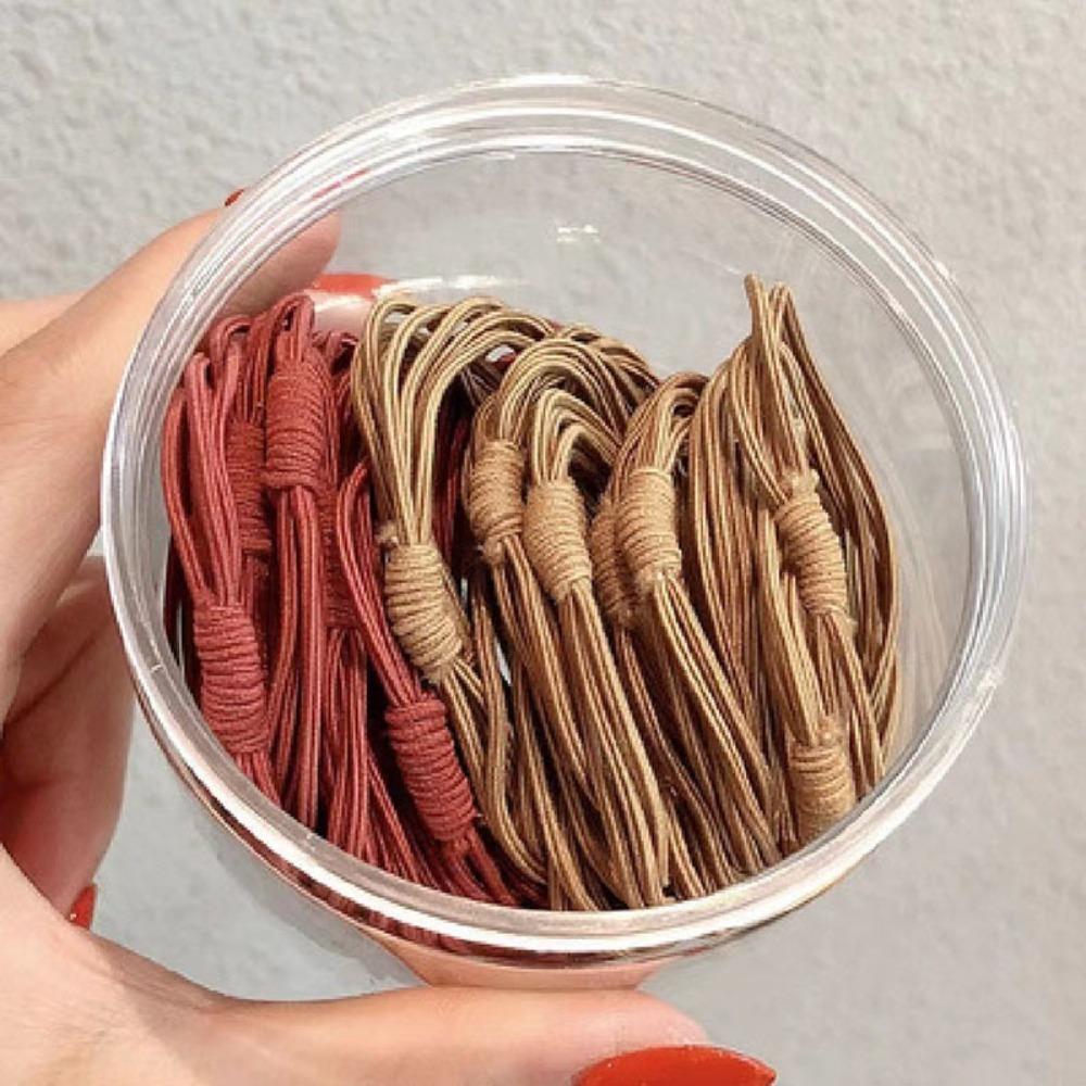 20Pcs Colorful Ponytail Hair Band Durable Hair Ties Ropes Fashion Hair Ring  Hair Accessories