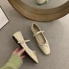 Fashion 2024 New Loafers Shoes Spring Women Buckle Soft Sole Single Shoes Women Fashion Round Toe Granny Flats Shoes