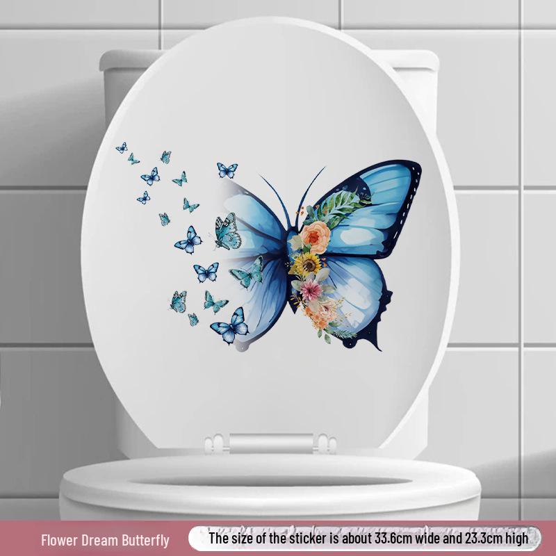 Ručně malované motýlí okenní a kachličkové dekorace Lukang pro hřejivé ložnice a koupelny