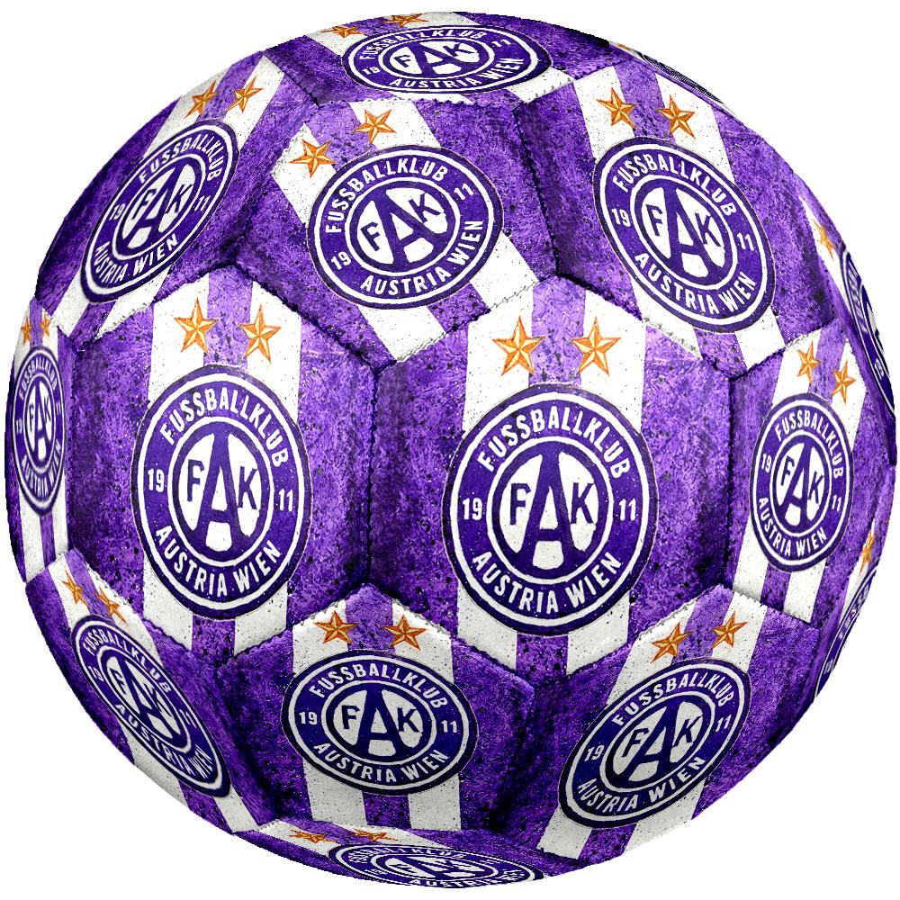 Austria Vienna FC Size 5 Soccer Ball, Machine-Stitched PVC, Durable & High Bounce, All Ages Fit, Fan Merchandise, Matches & Outdoor Use.