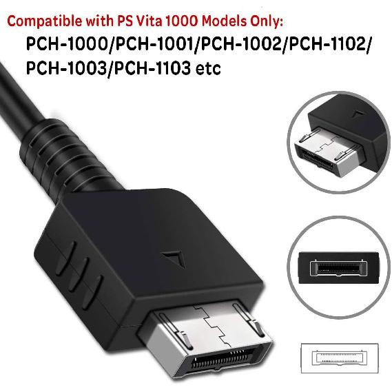 RGEEK 3.9FT PS Vita Charger Cable, USB Charger Replacement Cable Compatible with PlayStation Vita, PSVita 1000