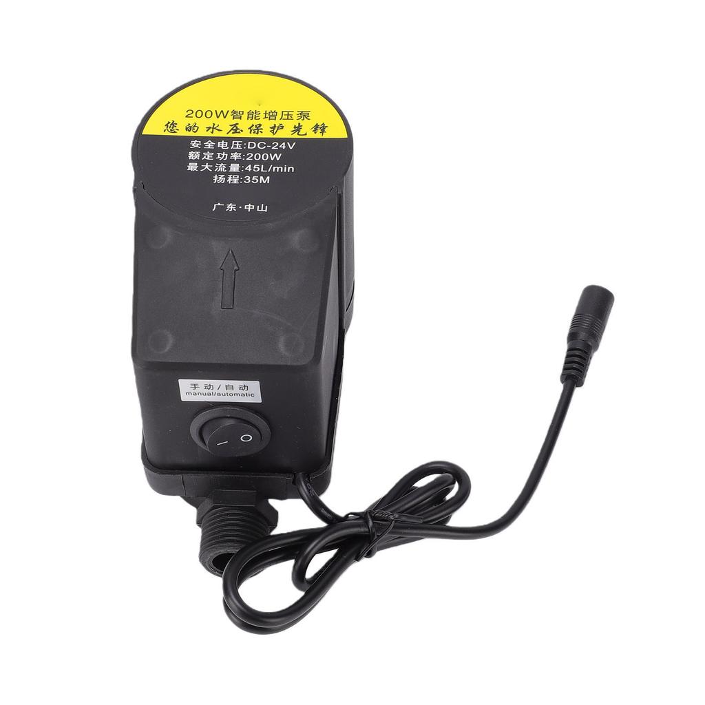 Water Pressure Booster Pump Portable Automatic Shower Pump for Bathroom Kitchen 200W 45L min
