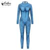 Color Cosplayer Avatar Jumpsuit Movie Cosplay Costume Carnival 3D Digital Printing Spandex Outfit Zentai Purim Party Bodysuit