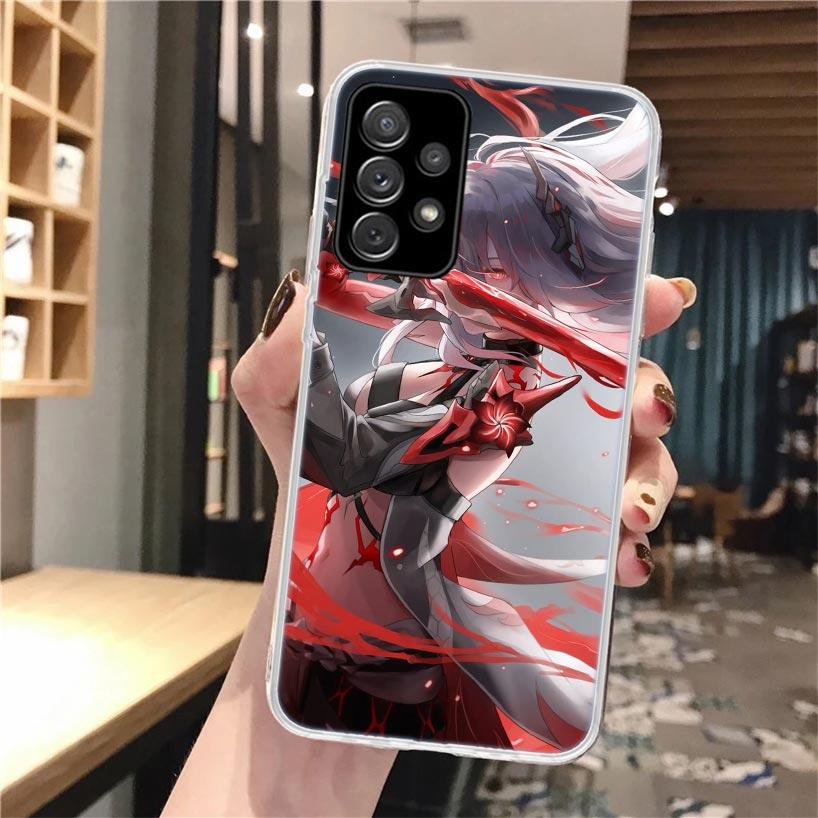

Honkai Star Rail Acheron Silicon Phone Case For Samsung Galaxy Note 20 Ultra 9 8 10 Pro S10 Lite S9 Plus S8 + S7 Edge Cover Fund Samsung S7 Edge
