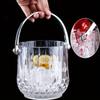 With Handle Wine Chilling Bucket Acrylic Beverage Chilling Tub Champagne Ice Bucket  Party