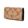 New COACH Key Case Artificial Leather Key Pouch Unisex Brown Monogram 78675-QBTN2