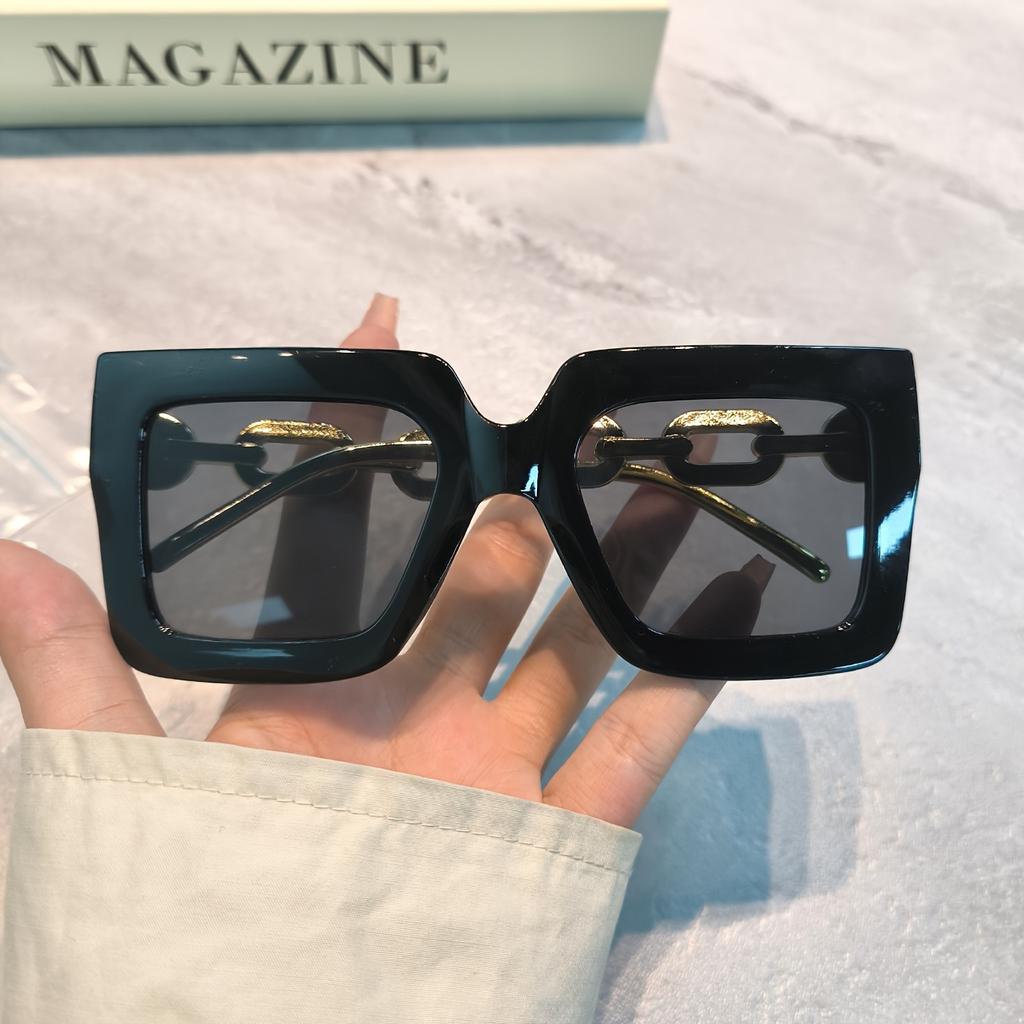 Trend Oversized Square Fashion Glasses,Girls Boys Stylish Sunglasses,for Party, Hiking, Trekking,Shopping