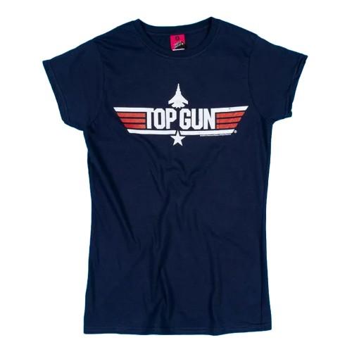 Top Gun Womens/Ladies Maverick Back Print Fitted T-Shirt