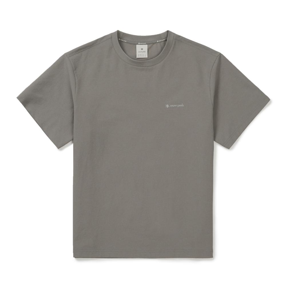 [Snowpeak] Classic Woven Short Sleeve T-Shirt Vintage Gray (S26MUTTS16)