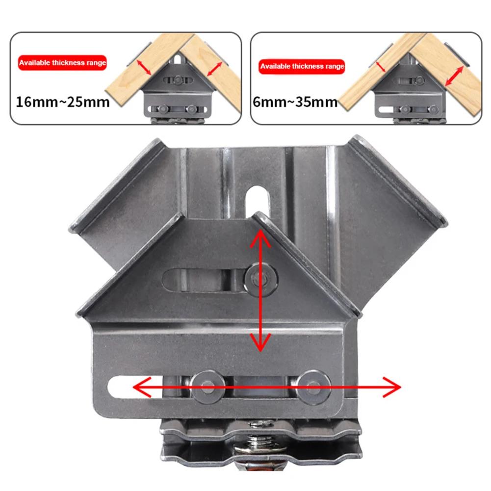 90 Degree Right Angle Clamp 1/2/4Pcs Stainless Steel Carpenter Splicing Quick Clamp Locator Fixed Frame Clamp Woodworking Tools