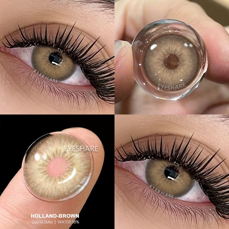 Eyeshare Heiße Verkäufe Farbige Pupillen für Augen Grüne Augenlinsen 1 Paar Blaue Farbige Kontaktlinsen Braune Natürliche Mode-Linsen Schönheitslinse