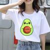Lovely Sweet Avocado Tee Top Fashion T Shirt Clothing Style Trend Casual Short Sleeve Women Print Lady Female Graphic T-shirt