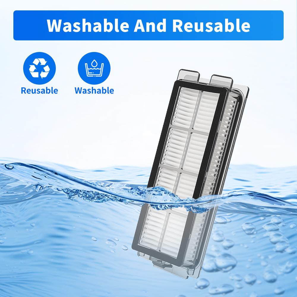 Washable Filter Accessories For JONR P20 PRO For JONR T5 Pro Robot Vacuum Cleaner Accessories Hepa Filter Replacement Spare Part