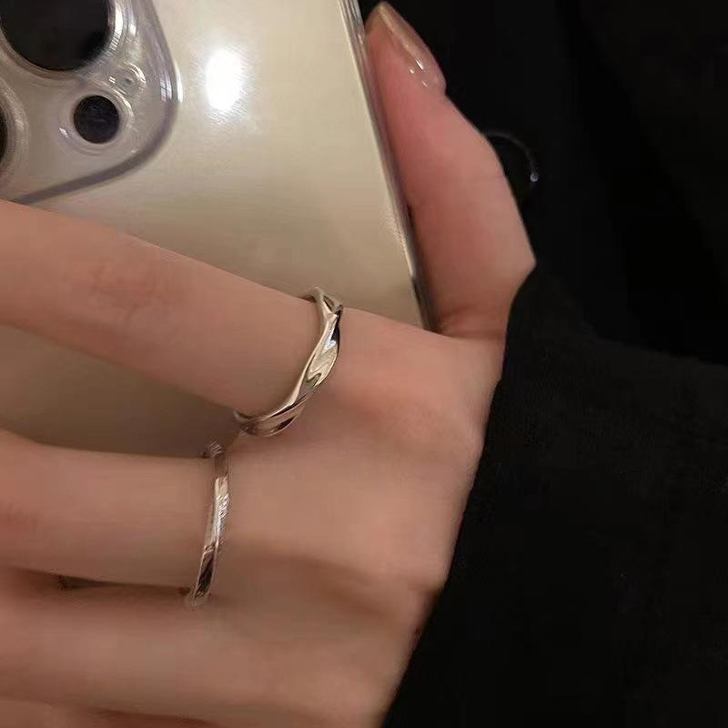 1/3 Pièces Anneaux Simples Vintage Ouverture Anneau de Doigt Réglable Pour Femmes Filles Élégant Luxe Polyvalent Ensemble d'Anneaux Bijoux Cadeaux