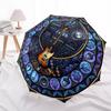 Music Nature Harmony Pattern Umbrella, Portable and Foldable Design, 8 Ribs, a Casual Accessory for Halloween, Christmas, and Birthday Gifts.