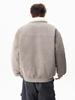 Men's Winter Barn Style Lambswool Cotton PU Leather Jacket, Thickened Warm Street Cool Workwear Coat