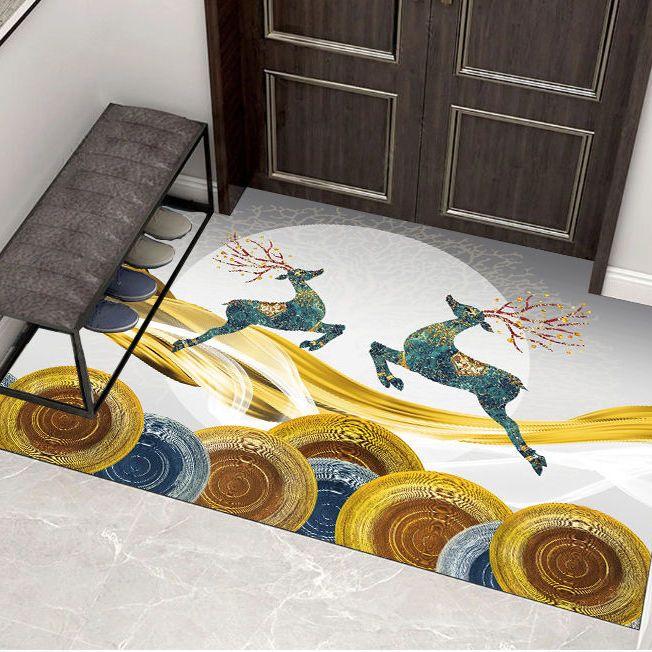 Entrance Mat Floor Mats Non-Slip Back Rubber Welcome Doormat Bathroom Kitchen Mat