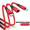 3 In 1 Usb Cable Micro Usb Type C Charger Cable Multi Usb Port Fast Charging Cord For Iphone 11 12 13 Pro Max Xiaomi Samsung