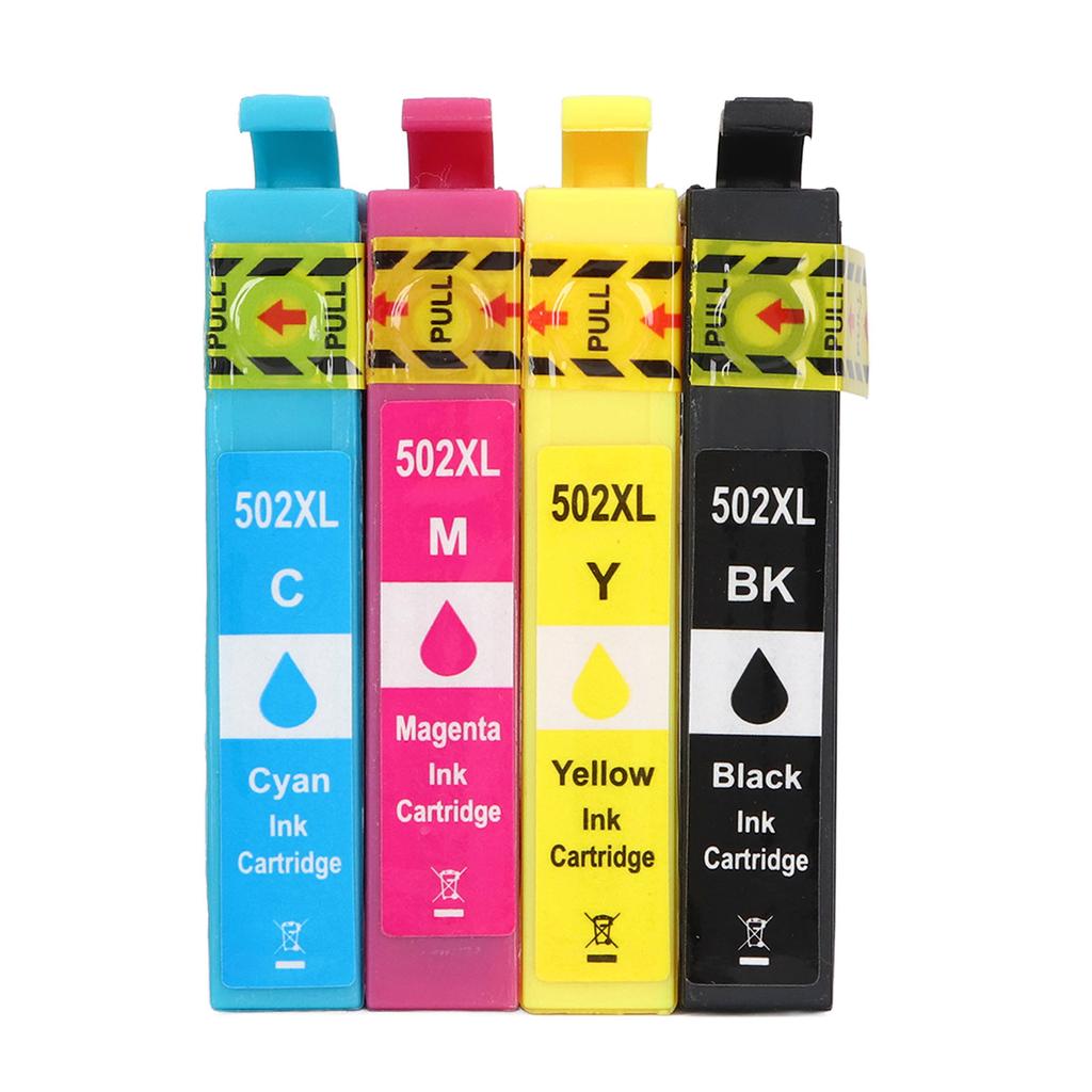 4 Stück Tintenpatrone Schwarz und Dreifarbiges Kombiset BK C M Y Druckerpatrone Ersatz für WorkForce