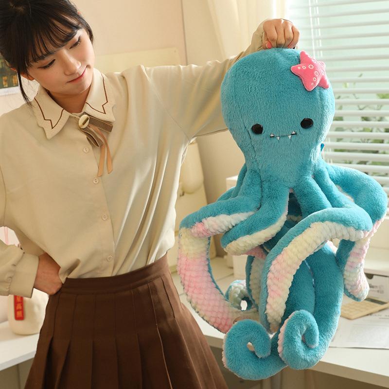 Big Octopus Plush Doll Funny Octopus Big Throw Pillow Children'S Toy Doll Birthday Gift