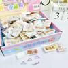 5Pcs Dollhouse Simulated Pencil Case Pretend Model Miniature Stationery Set Pendant Play  Mini Stationery Box Lifelike Design
