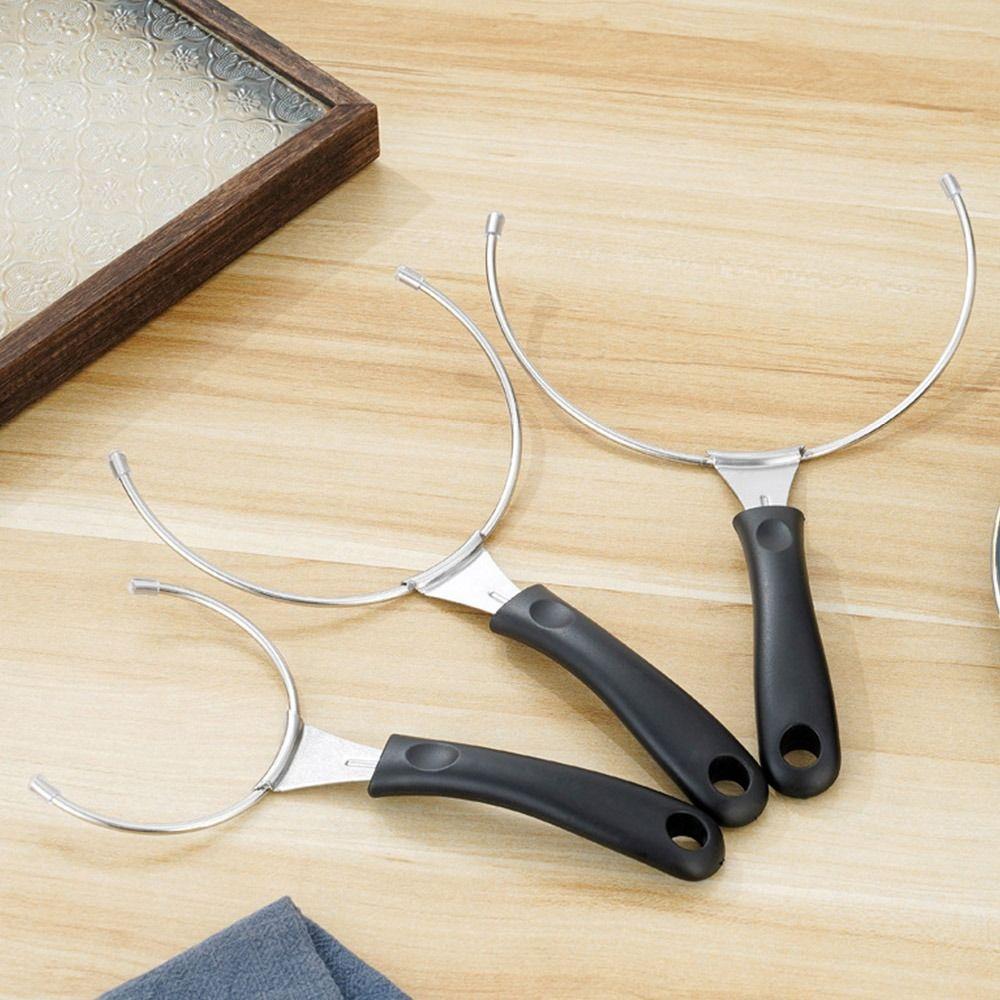 Stainless Steel Soup Bowl Fork Anti-Scalding Bowl Tongs Bowl Gripper  for Serving Hot Pots