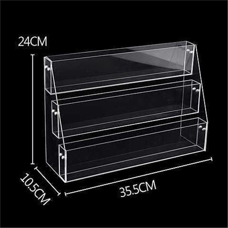 Multifunctional Acrylic Display: Booklet Rack, Pen Holder, Notebook & Magazine Organizer, Greeting Card Stand.