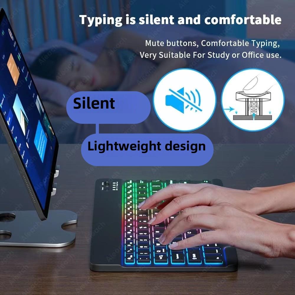 Backlight Bluetooth Keyboard Mouse Suitable for Ipad Tablet Magic Control Keyboard 10 Inch