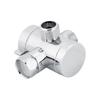 ABS 3-Way Shower Head Diverter Valve Connector Adapter Home Bathroom Accessory