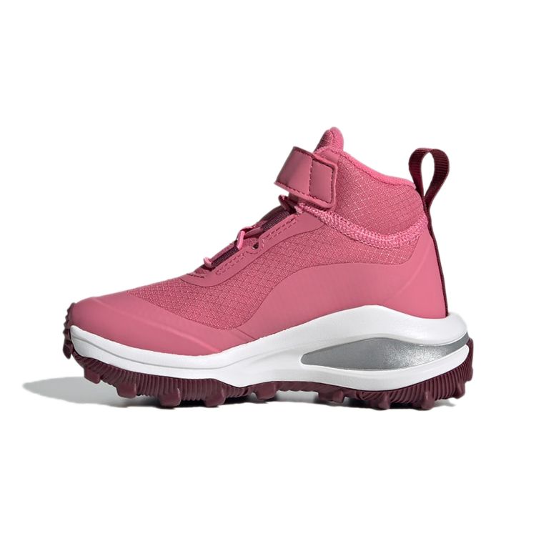 Adidas Fortarun Atr El K Non-Slip Durable High-Top Running Shoes Kids Sneakers Magenta GZ0163