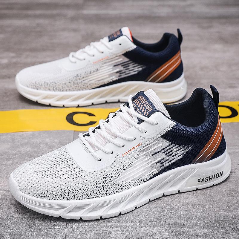 Men's Shoes 2024 Summer New Flying Mesh Surface Breathable Student Casual Low-top Men's Shoes