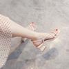 Pick Up Girl 737-3 Sandals Women's 2025 Popular New Summer Thick Heel Explosion High Heel Roman Shoes