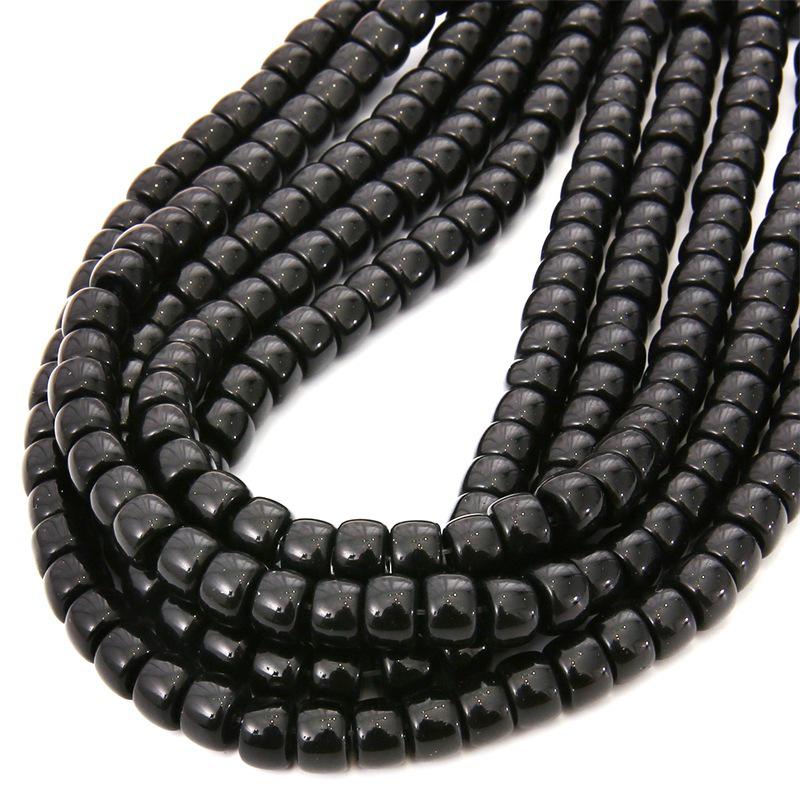 Multi-Color 6x8mm Glass Barrel Beads for Jewelry Making