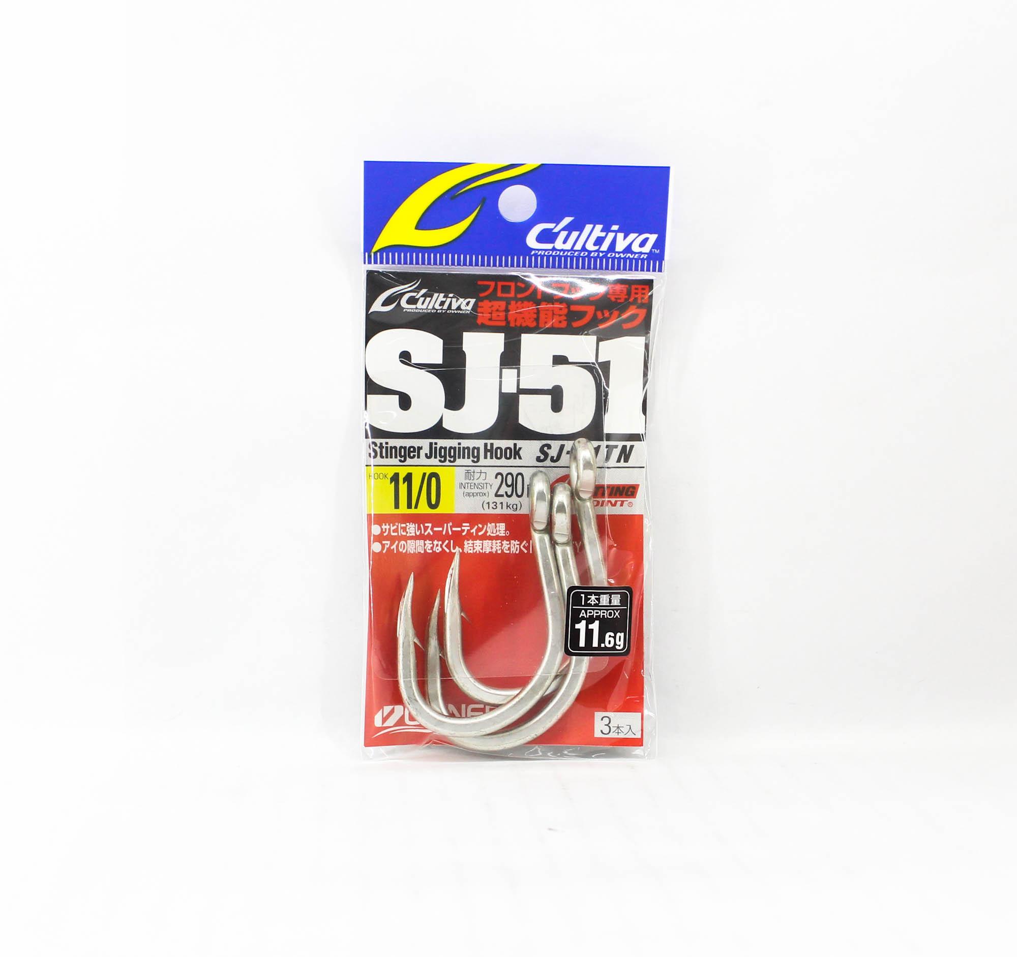 Крючок для джиггинга Owner SJ-51 TN Stinger, размер 11/0 (9994)