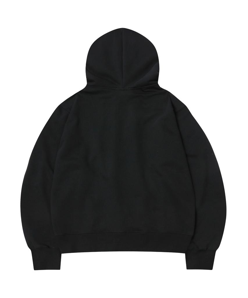 S'Est Star Hoodie Zip Up Black