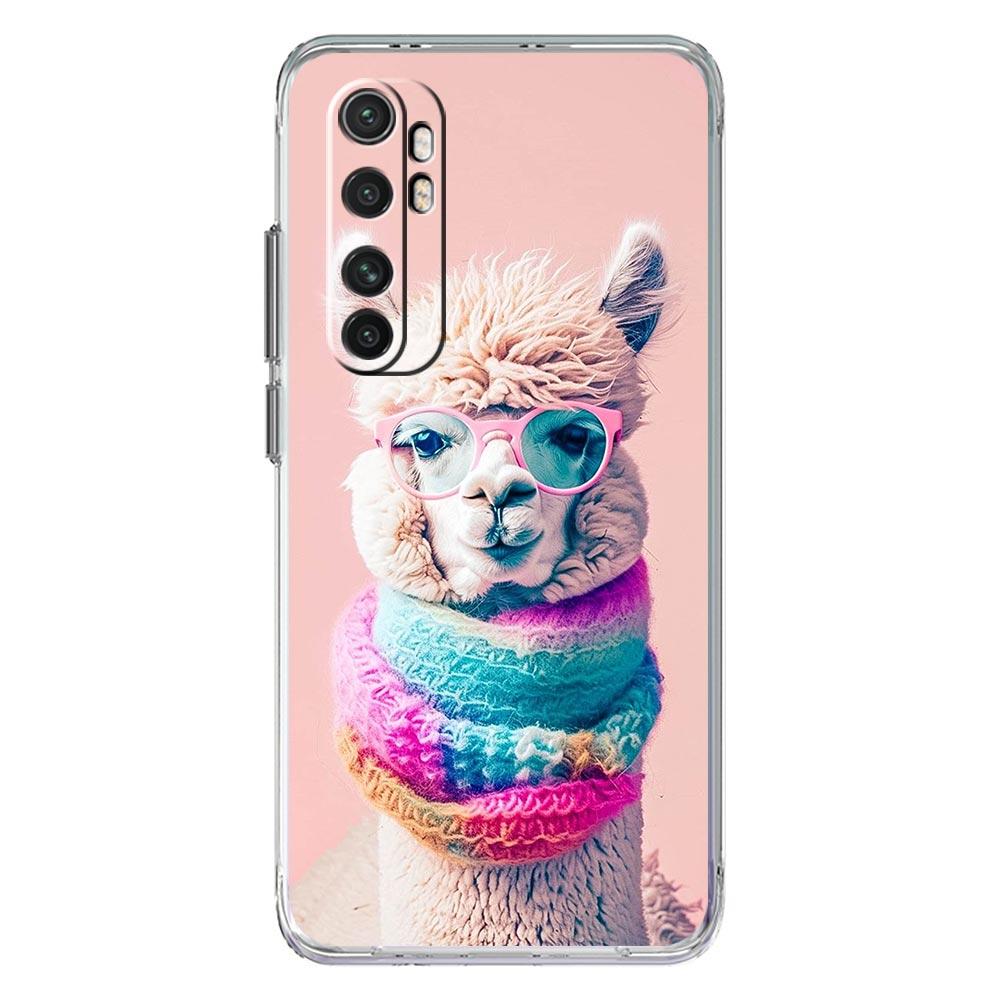Phone Case For Xiaomi Poco X6 X5 NFC X3 F6 F5 Pro F4 F3 M3 14 13T 12T 12 13 Lite 11 Mi 5G Clear Cover Kawaii Alpaca lovely