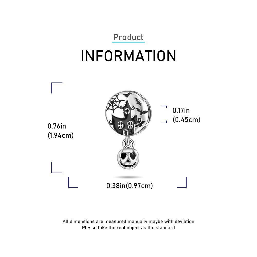 S925 Silver Halloween Witch Skull Pendant Necklace Gothic Jewelry For Women