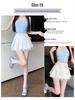 Women's High Waist Black Pleated Mini Skirt - Autumn/Spring