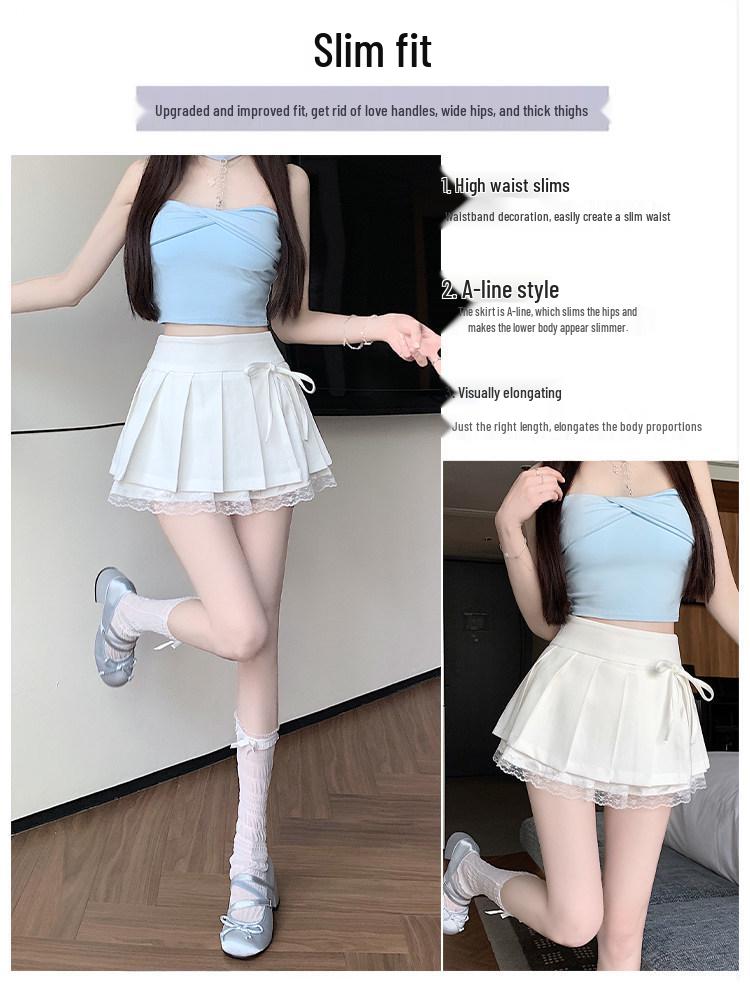 Women's High Waist Black Pleated Mini Skirt - Autumn/Spring