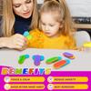 12Pcs/Set Sensory Magnet Toy Silicone Magnetic Slider for Autism Anxiety Stress Relief Toy