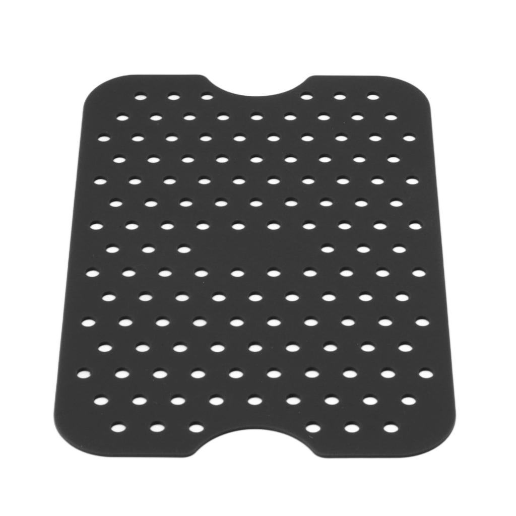 2 Sets Kitchen Fryer Silicone Basket and Mat Reusable Non Stick Rectangular   Oven Accessories for   DZ201 Foodi 8QT