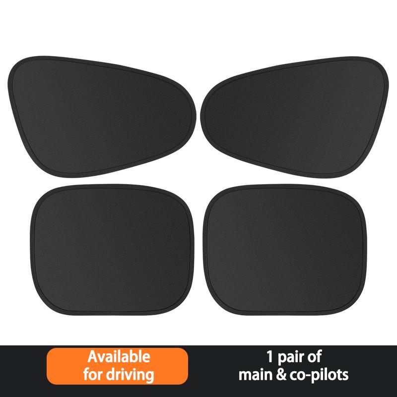 

4-Layer Sun Shade Cover for Car Side Window Ultra-Light Electrostatic Curtains Sun Protector for Baby 99.9% UV Blocker Accessory