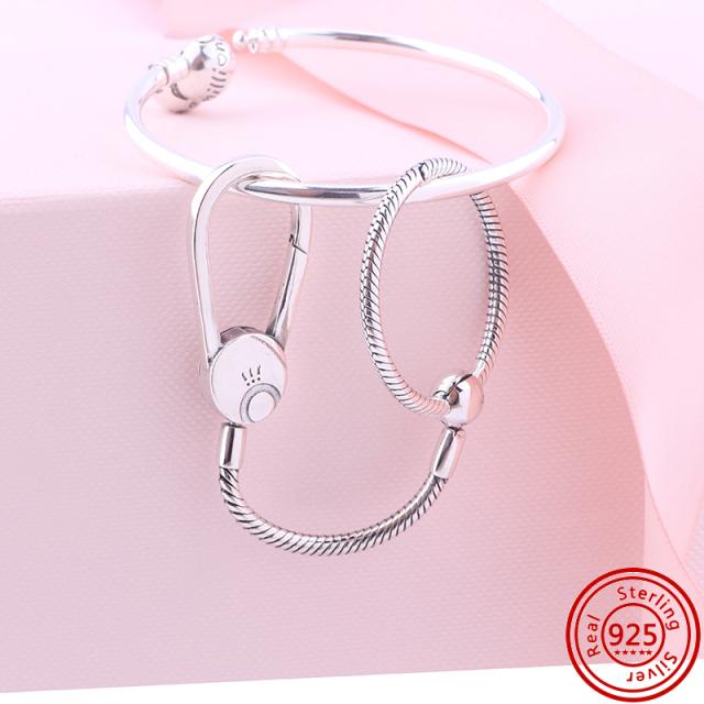 New O Heart Shape Fashion Pendant Key Chain Beads Fit Original Fashion Bracelet Necklace Diy Charm Women Jewelry