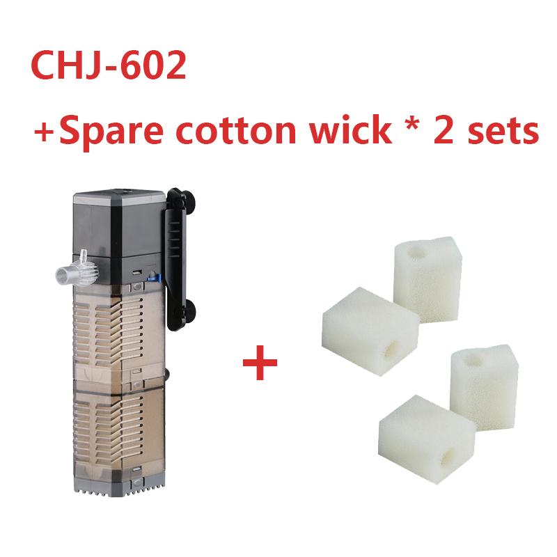 SUNSUN 3 In 1 Filter for Aquarium Fish Tank Filter Mini Fish Tank Filter Aquarium Oxygen Submersible Water Purifier