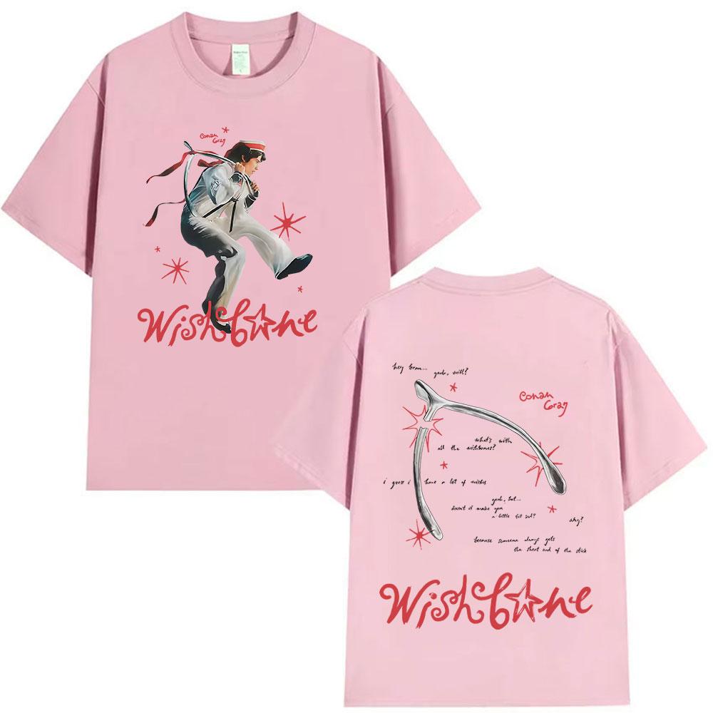 Conan Gray Wishbone Album 2025 Print T-Shirt Unisex Hohe Qualität Vintage Baumwoll-T-Shirts Unisex Mode Hip Hop Kleidung T-Shirt