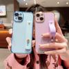 Applicable iPhone175promax Mobile Phone Case 16/15/14 Wristband 13 Silicone 11 Anti-drop 7plus Protective Case