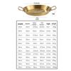 Gold Stainless Steel Double Ear Seafood and Pasta Plate